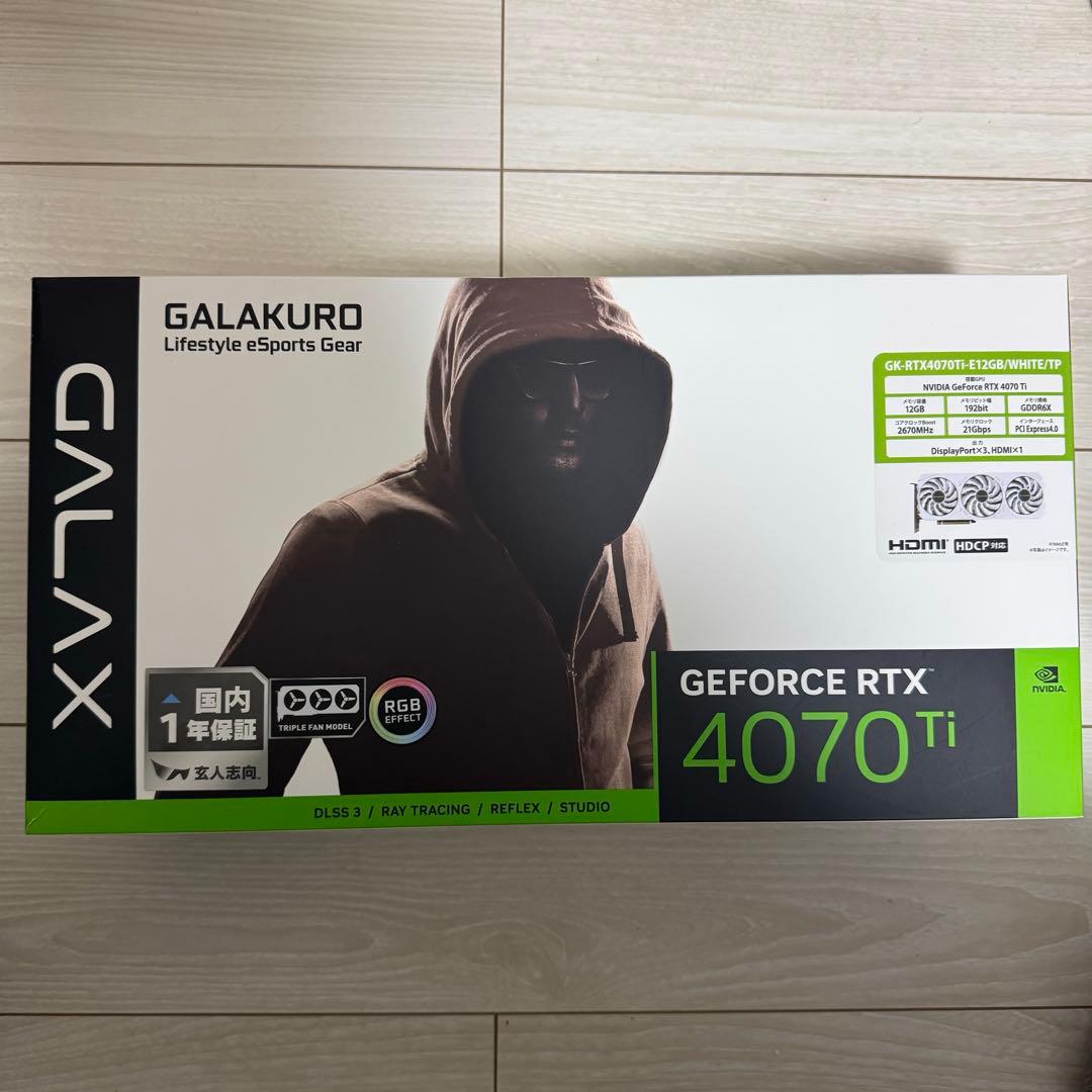玄人志向 GK-RTX4070Ti-E12GB/WHITE/TP