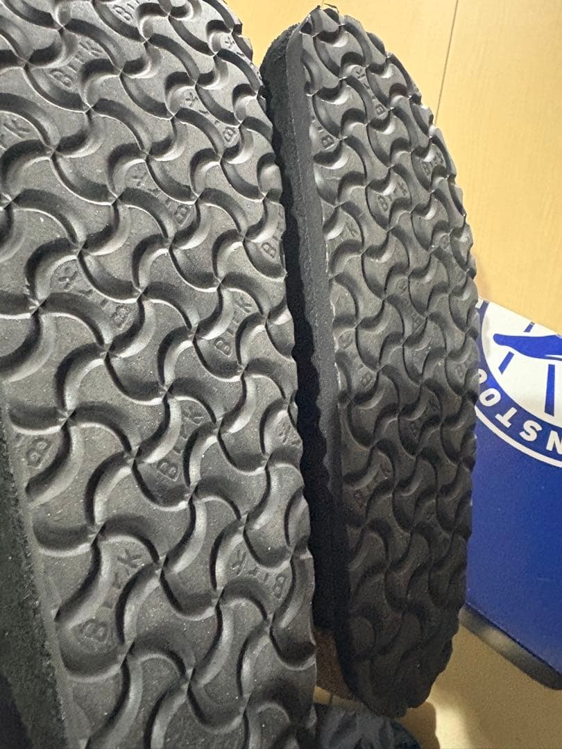 超美品　BIRKENSTOCK ファー付きサボサンダル 37 ブラック