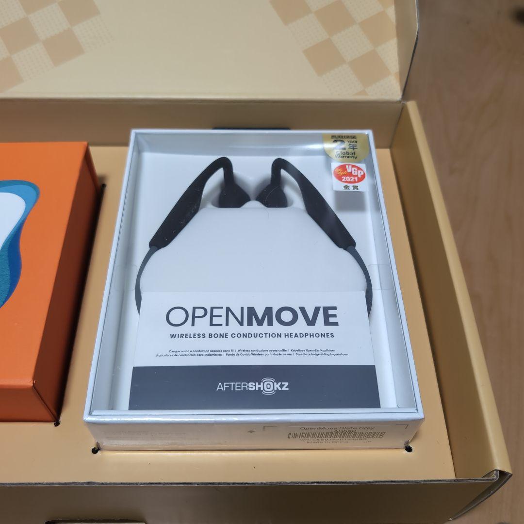 【新品未開封】 SHOKZ OPENMOVE 骨伝導イヤホン グレー