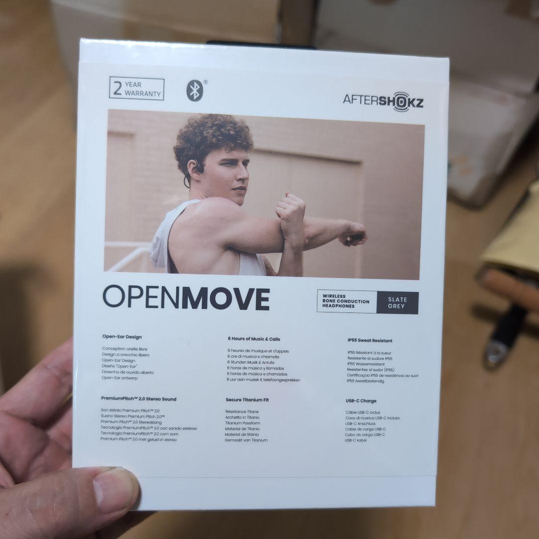 【新品未開封】 SHOKZ OPENMOVE 骨伝導イヤホン グレー