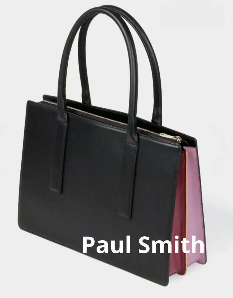 【新品未使用】ポール・スミス ビジネス トートバッグ コンサティナ 黒 本革