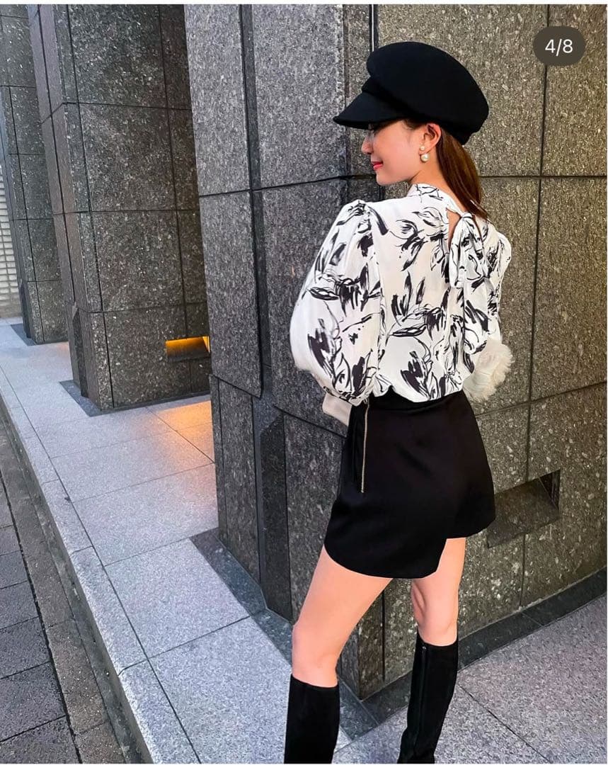 shellerシェリエ サイドZIPタックショートパンツ S