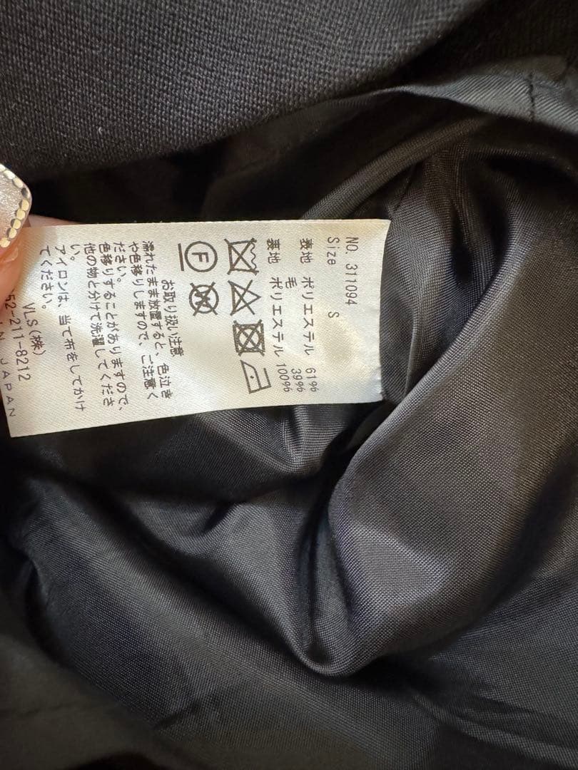 shellerシェリエ サイドZIPタックショートパンツ S