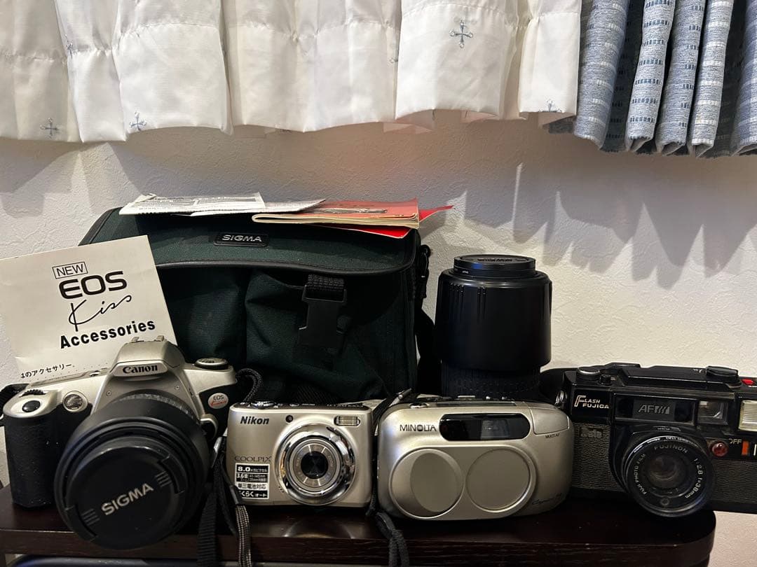 カメラ4台レンズ2本セット　Canon Nikon MINOLTA SIGMA