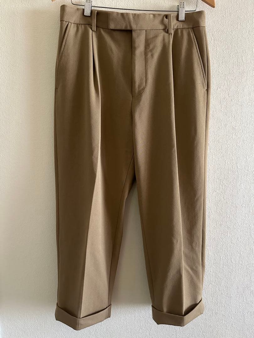 24AW WACKOMARIA ワコマリア スラックス プリーツトラウザー