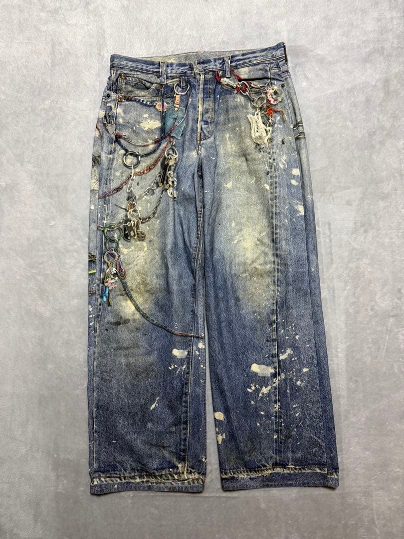 Acne Studios 1981M トロンプルイユ キーチェーンデニム