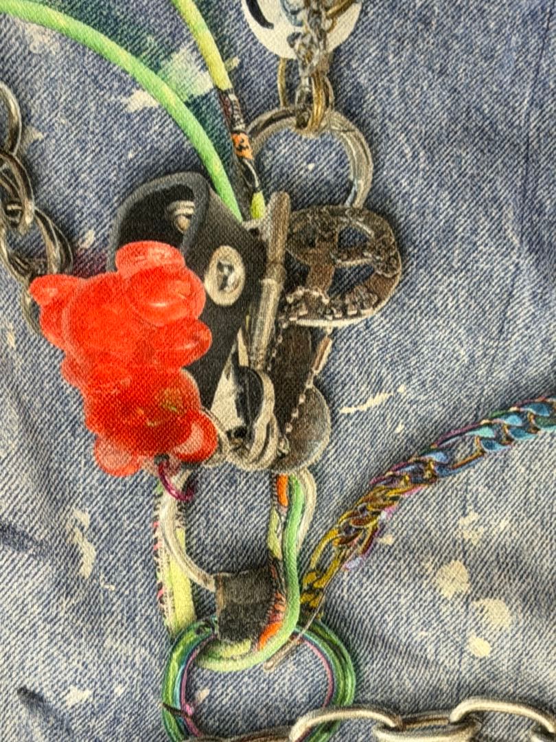 Acne Studios 1981M トロンプルイユ キーチェーンデニム