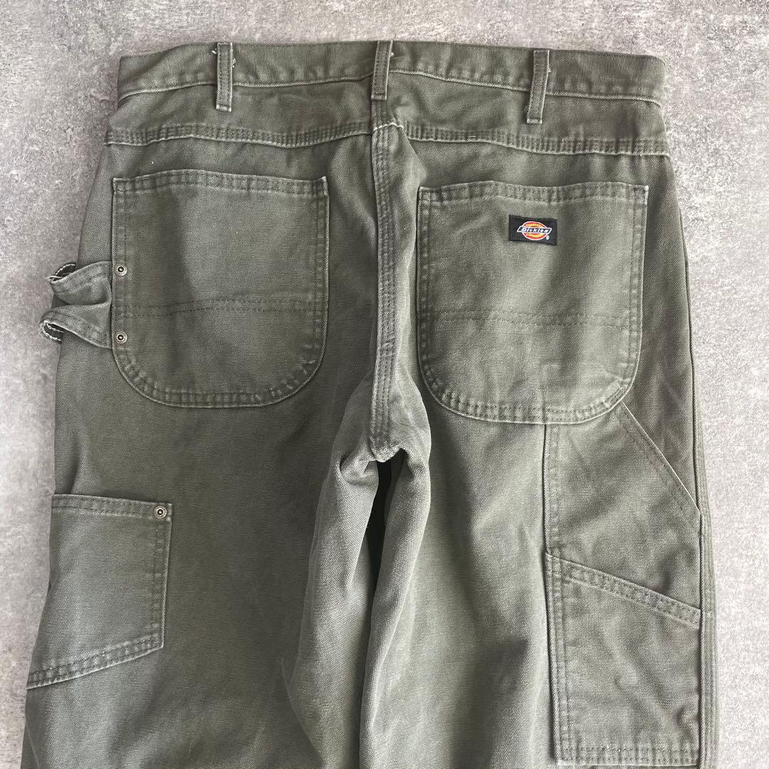 Dickies W34 ダック ワークパンツ ペインターパンツ フェード