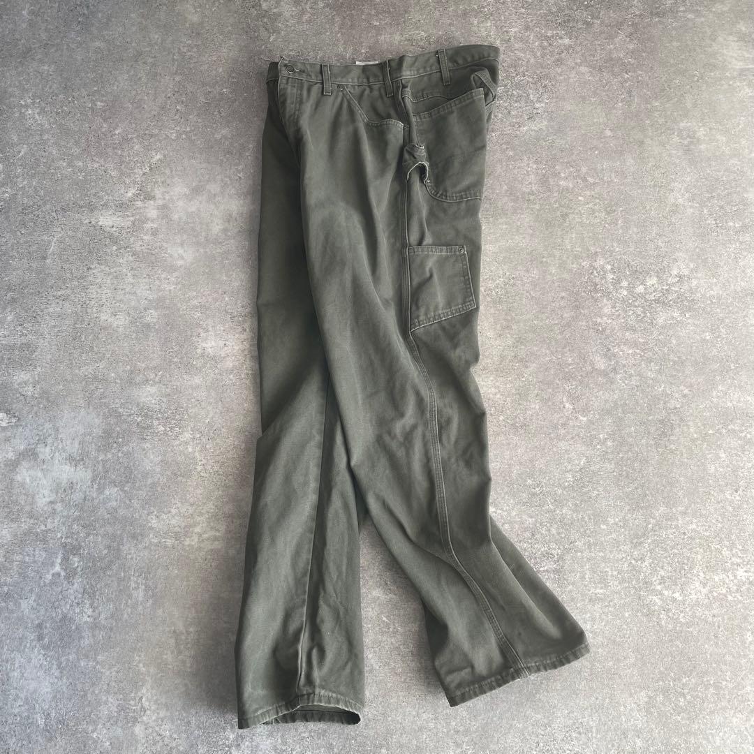 Dickies W34 ダック ワークパンツ ペインターパンツ フェード