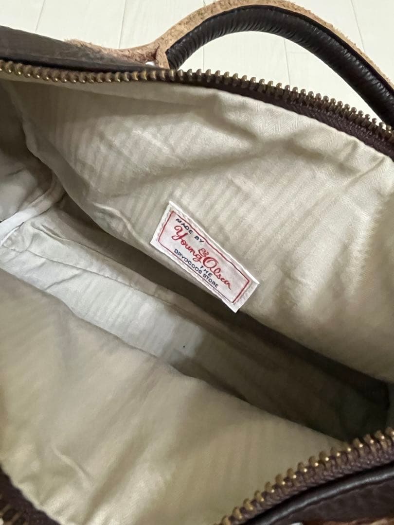 FRAMeWORK YOUNGOLSEN 別注ミニボストンバック　ブラウン