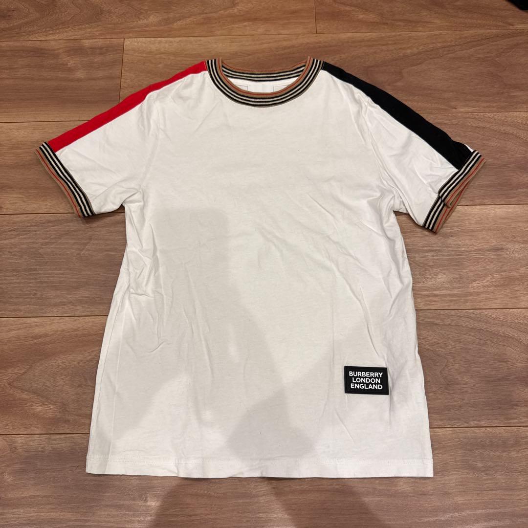 BURBERRY Tシャツ ホワイト/レッド/ブラック