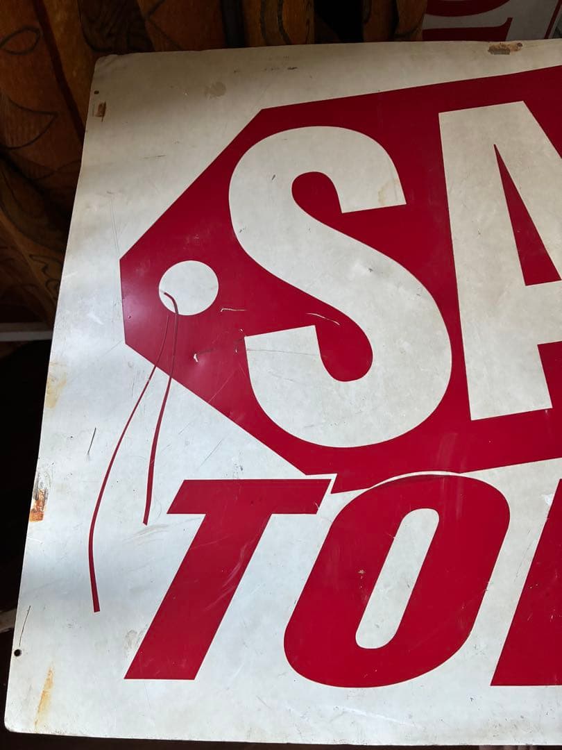 アンティーク　メタル　サイン　プレート　看板　SALE TODAY 両面アメリカ