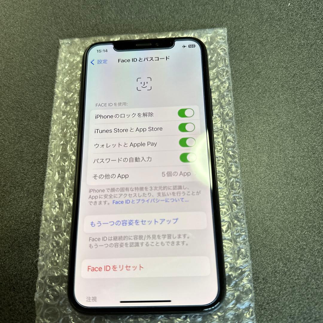 美品iPhone 10 64GB SIMフリー　グレー動作品