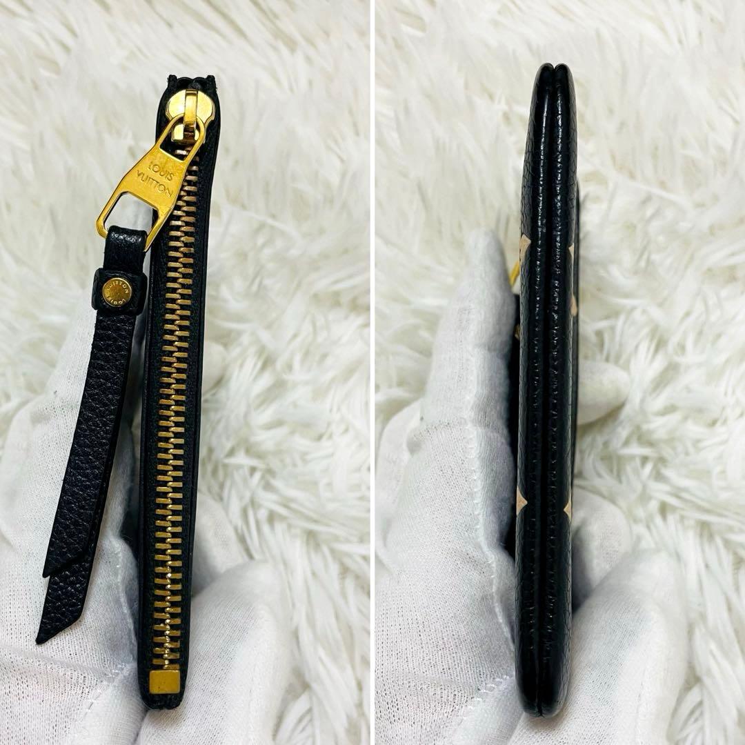 極美✨ルイヴィトン ケース ポシェットクレ アンプラント レザー ブラック