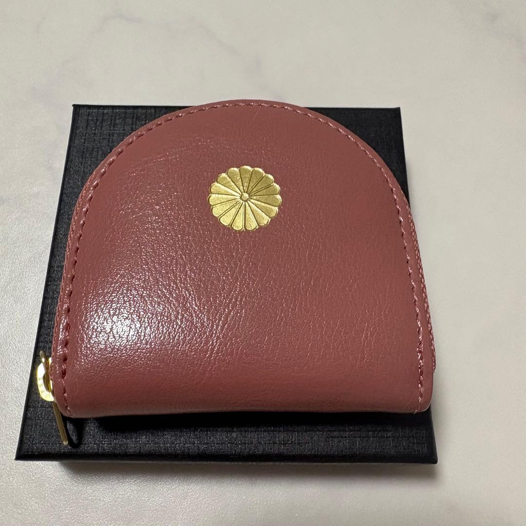 【皇居限定】桜ピンク 馬蹄型小銭入 ケース　財布　皇居財布　箱付き