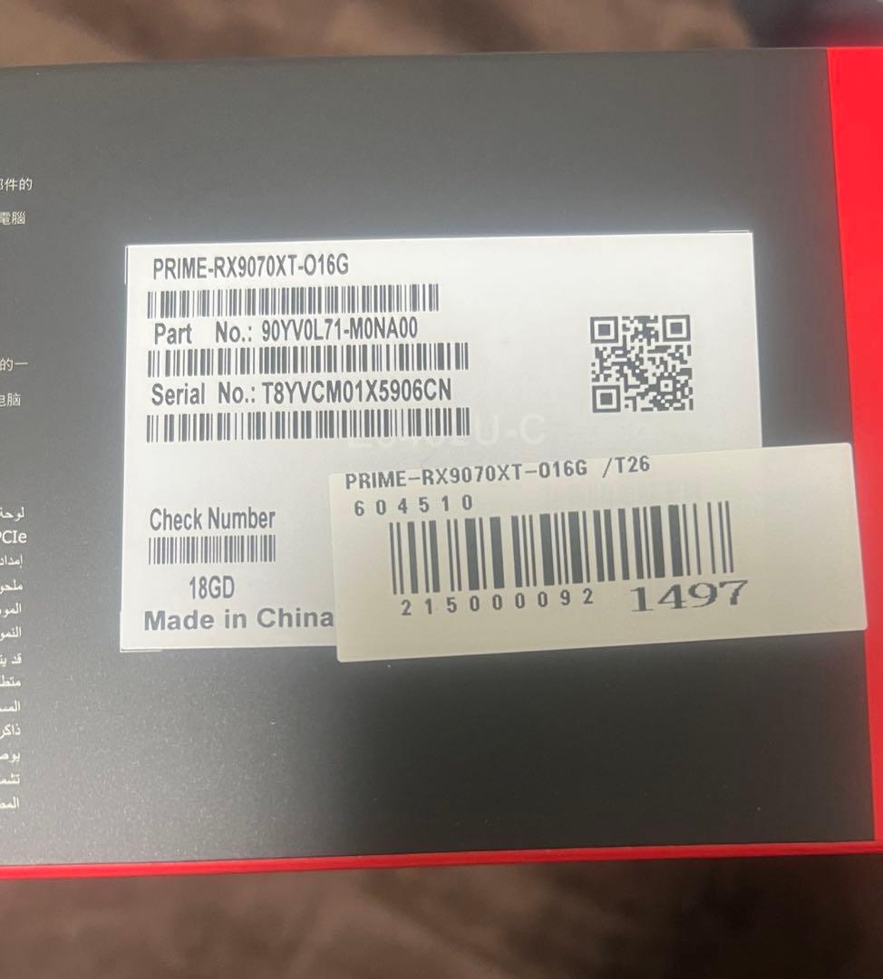 グラフィックボード・グラボ・ビデオカード ASUS Radeon RX 9070XT 16GB OC