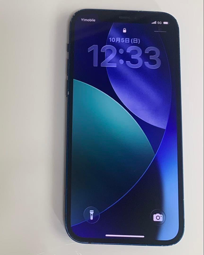 【リアカメラ故障】 iPhone 12 ブルー 64GB バッテリー87%