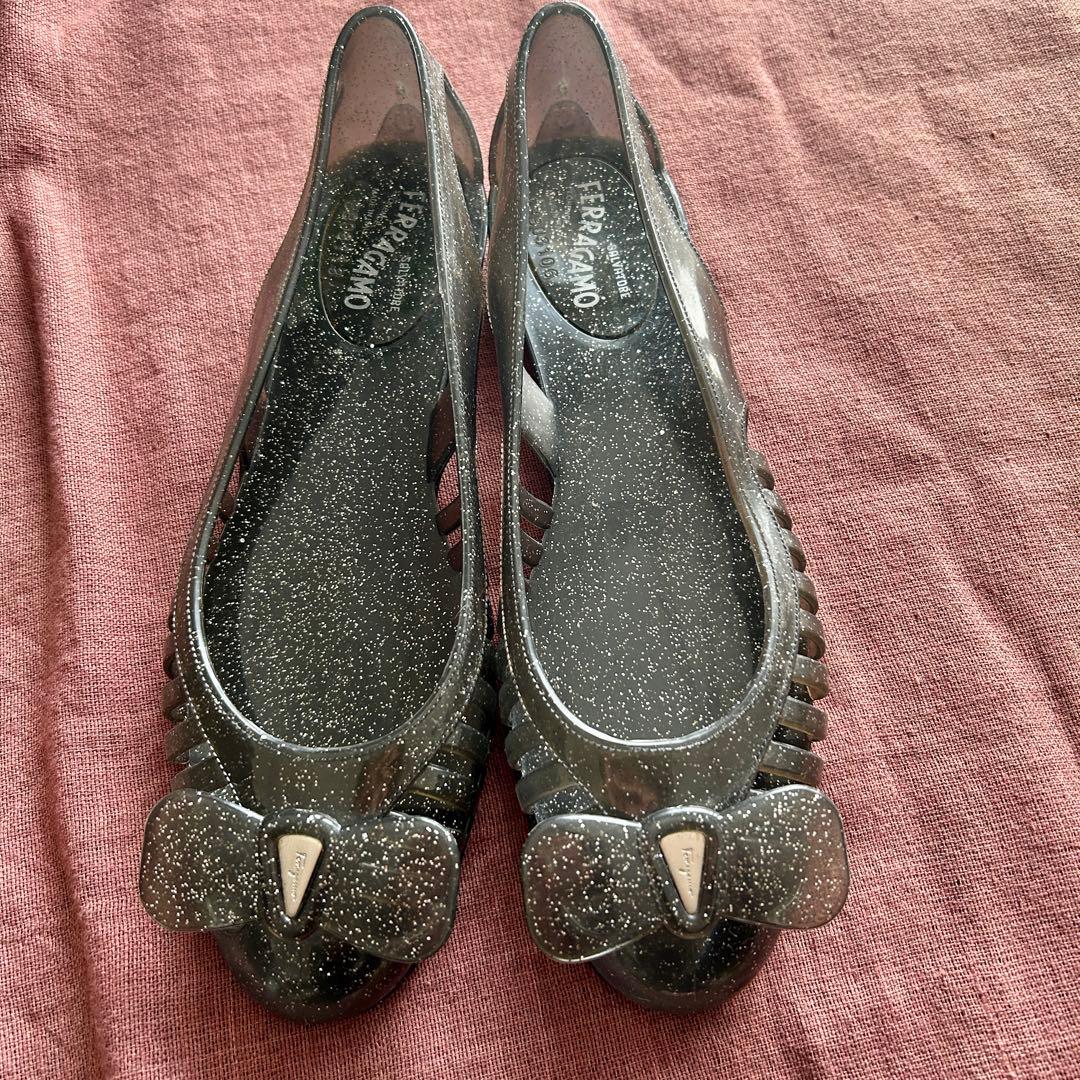 s*o様 サルバトーレ　フェラガモ　Ferragamo PVC フラットシューズ