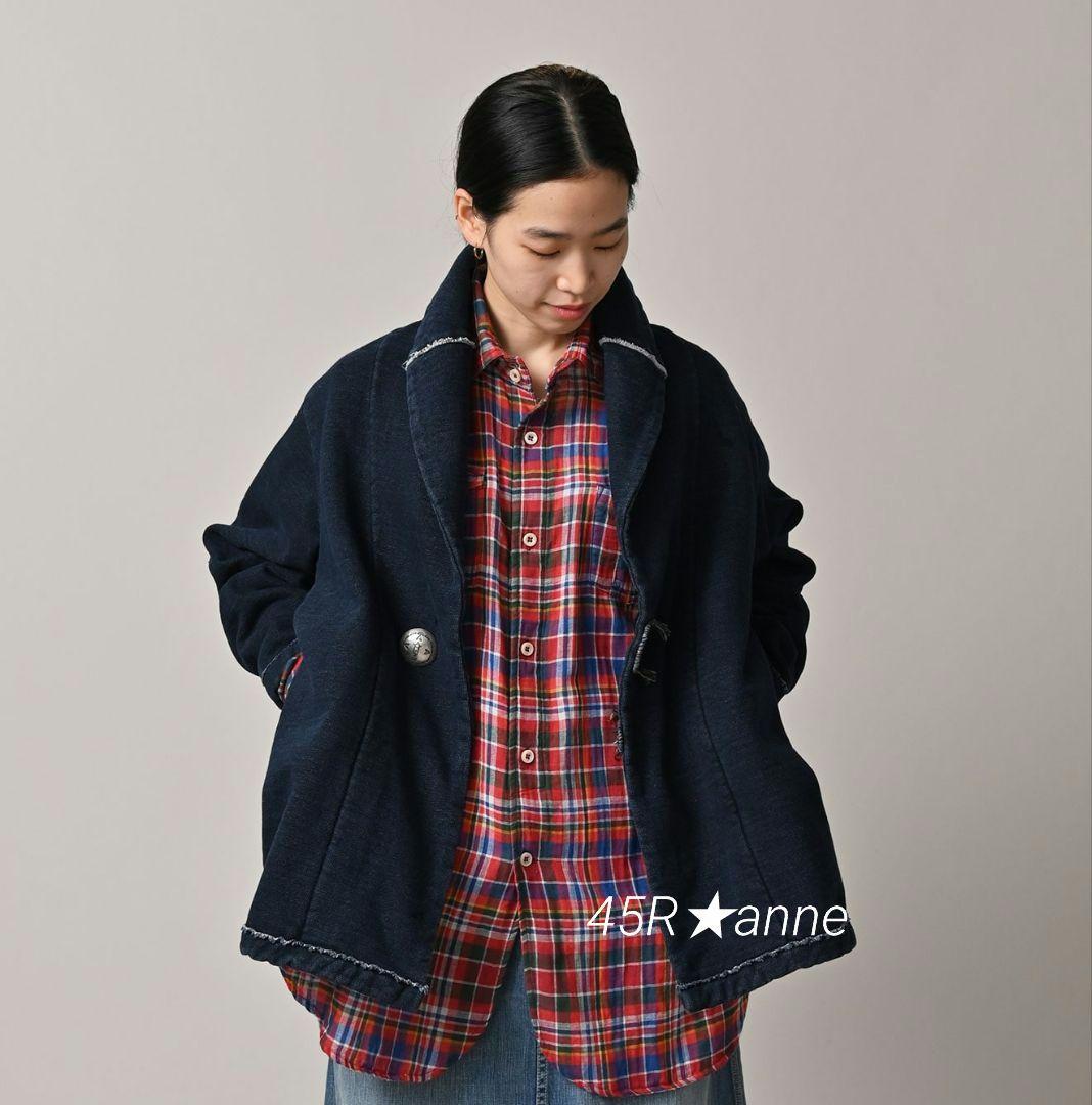 本日最終日45R★山裏毛の908ショール（インディゴ）今季