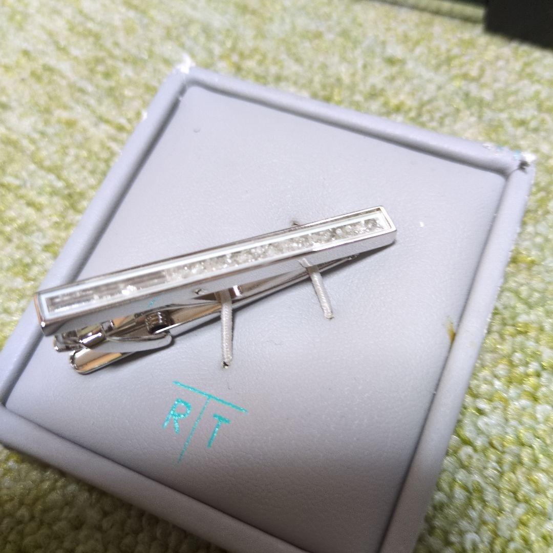 タテオシアン ロジウム ダイヤモンドダスト ネクタイピン