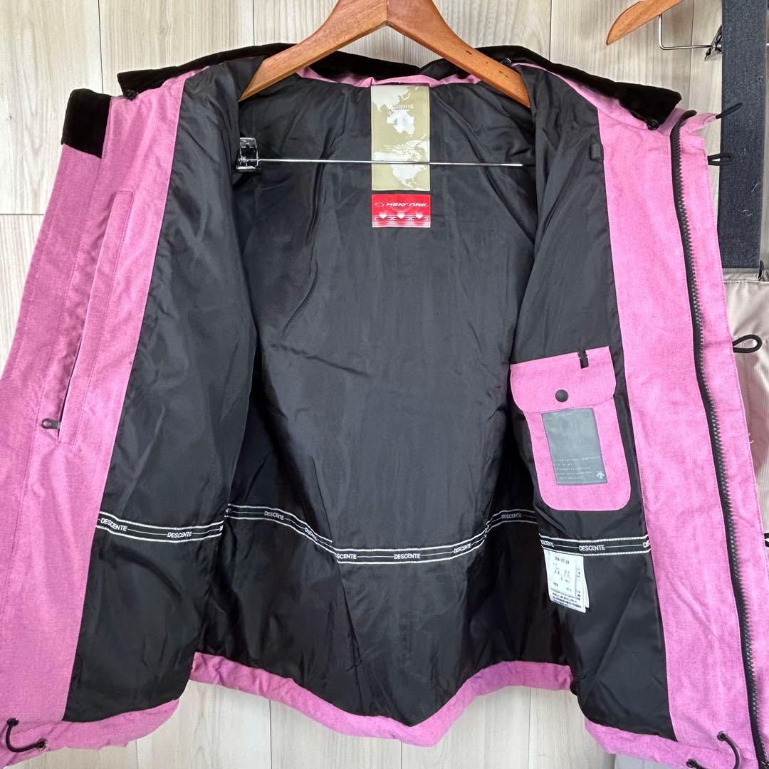 DESCENTE ピンク スキーウェア 上9号 下11号
