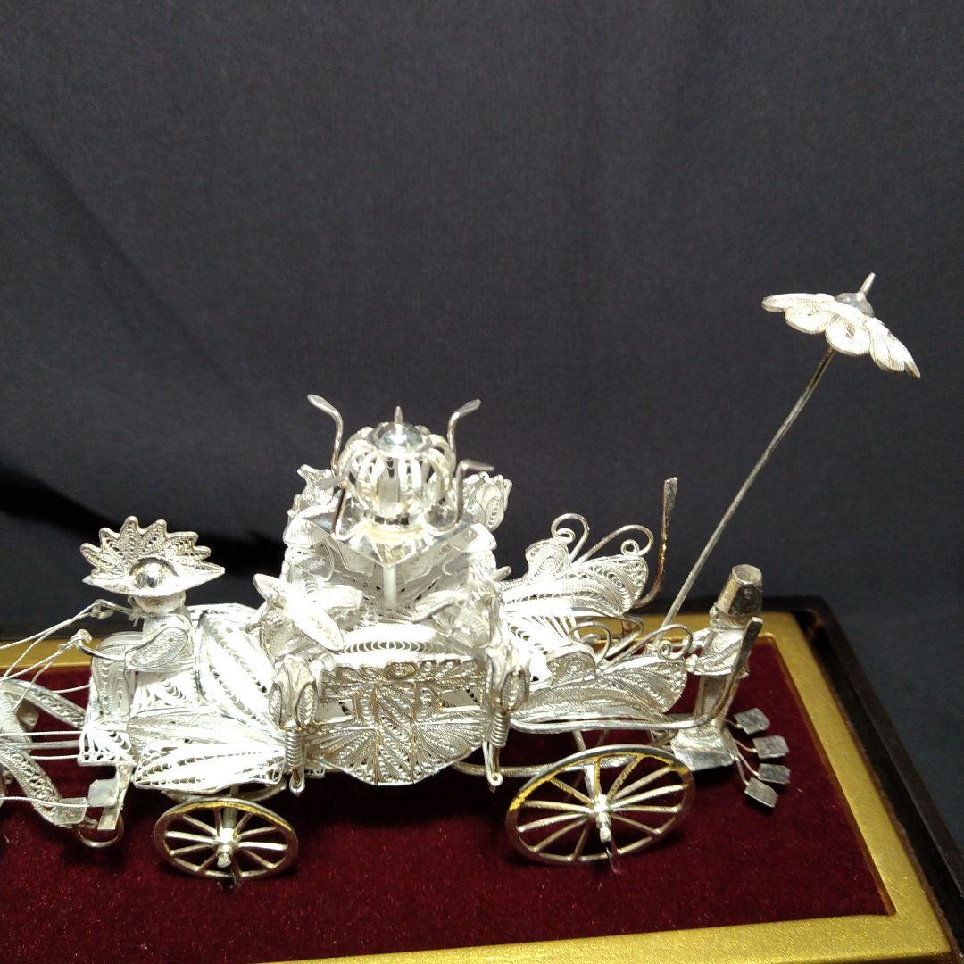 銀製　 馬車　置物　SILVER 925