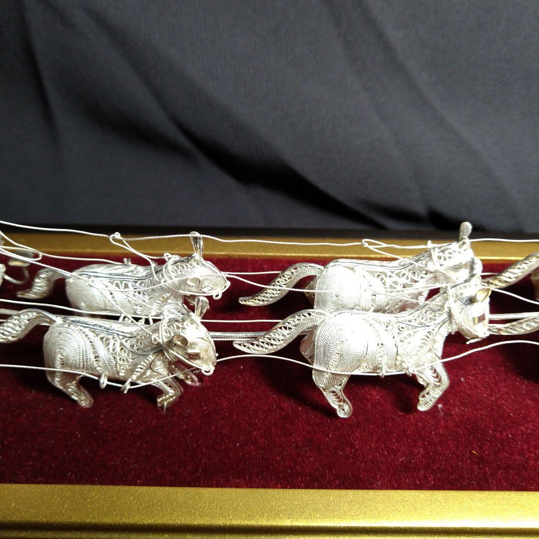 銀製　 馬車　置物　SILVER 925