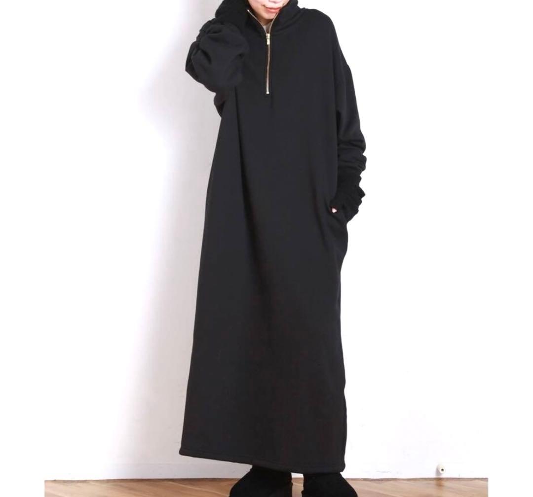 試着のみ　ドゥーズィエムクラス　2025AW Warm Zip Dress