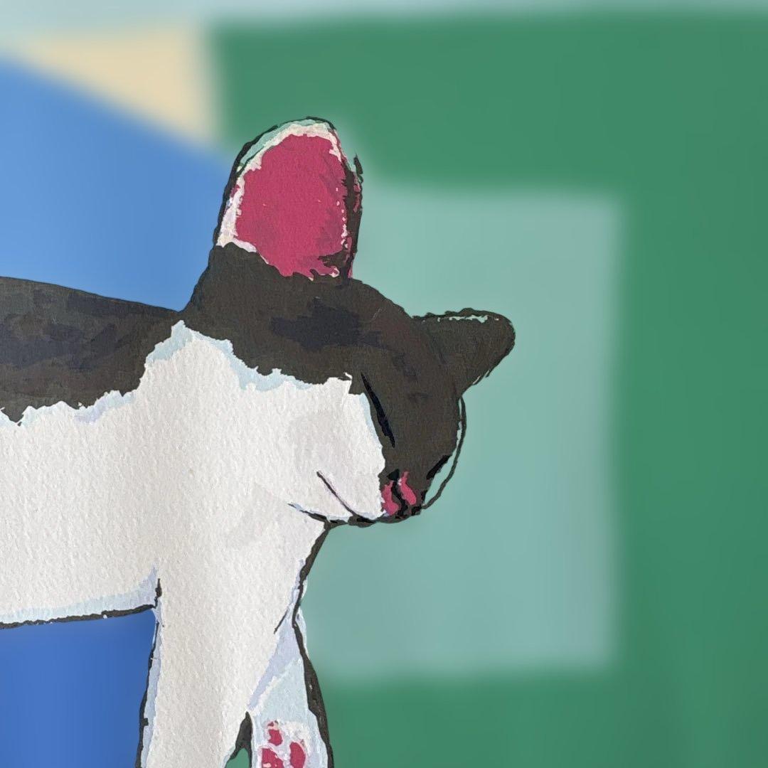 山城隆一　ネコの部屋　シルクスクリーン　24/150 サイン入り