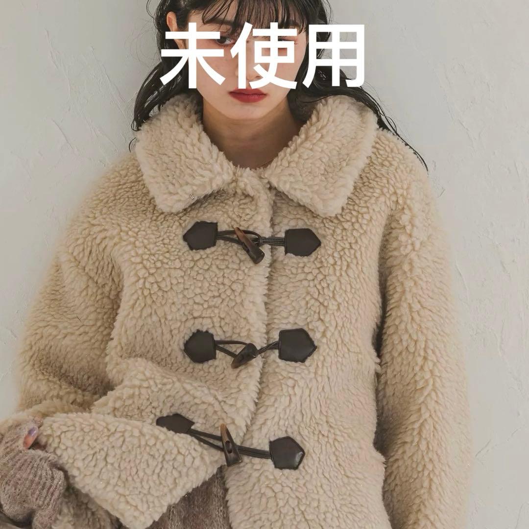 REMOON ラメボアスタンドジャケット ゆづき　アイボリー