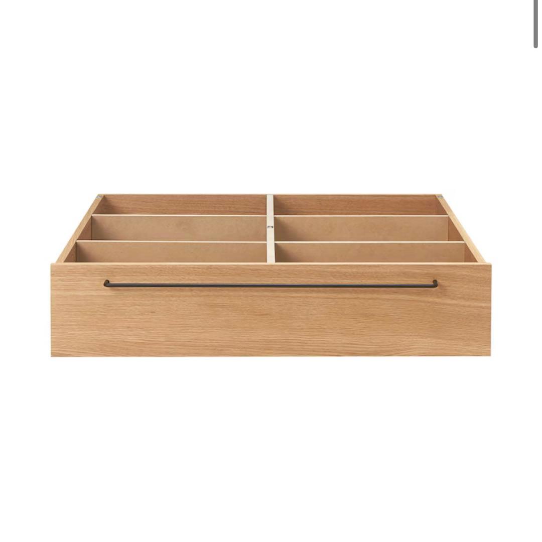 無印良品　ベッド下収納　ベッドフレーム下収納 大　オーク材　未使用品 2個セット