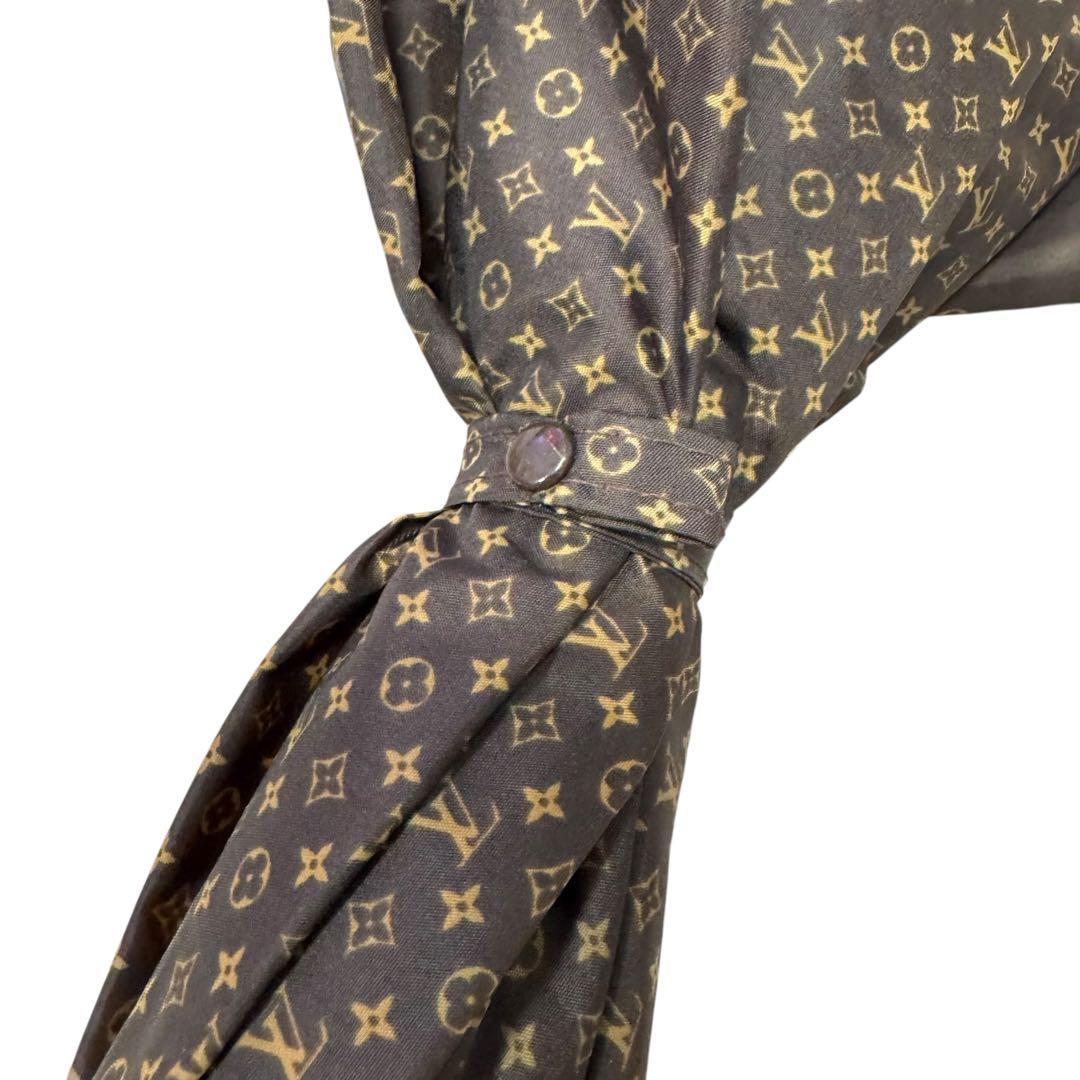 美品 LOUIS VUITTON 傘 モノグラム 総柄 ブラウン LV