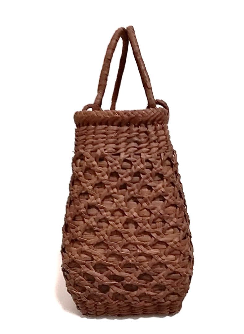 山葡萄バッグ台形高級極細龍網編み