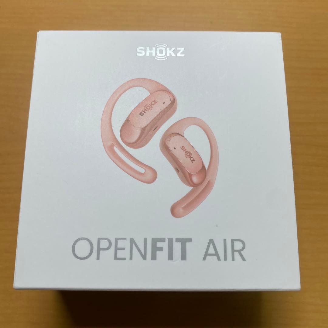 SHOKZ OPENFIT AIR ワイヤレスイヤホン ピンク