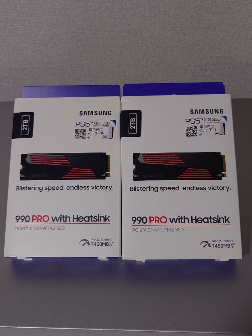 激安Samsung 990 PRO 2TB with Heatsink ×2個②