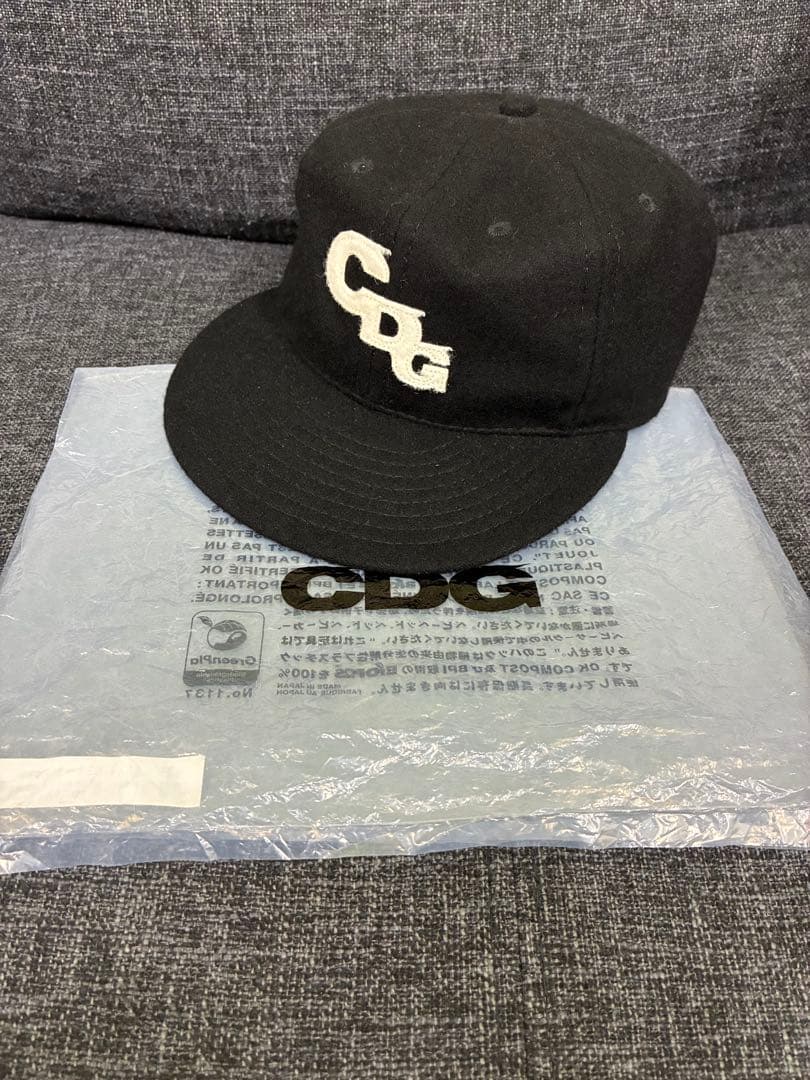 CDG × EBBETS FIELD FLANNELS キャップ BLK (F)