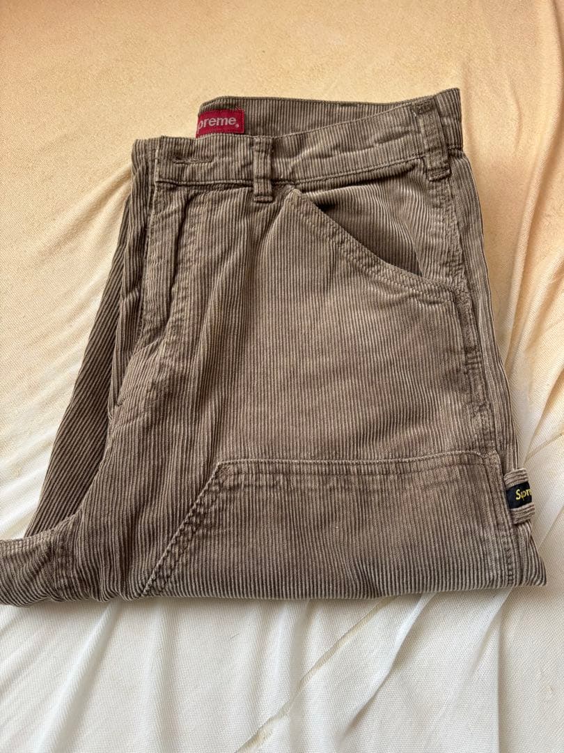 Supreme シュプリーム コーデュロイペインターパンツ 茶 30