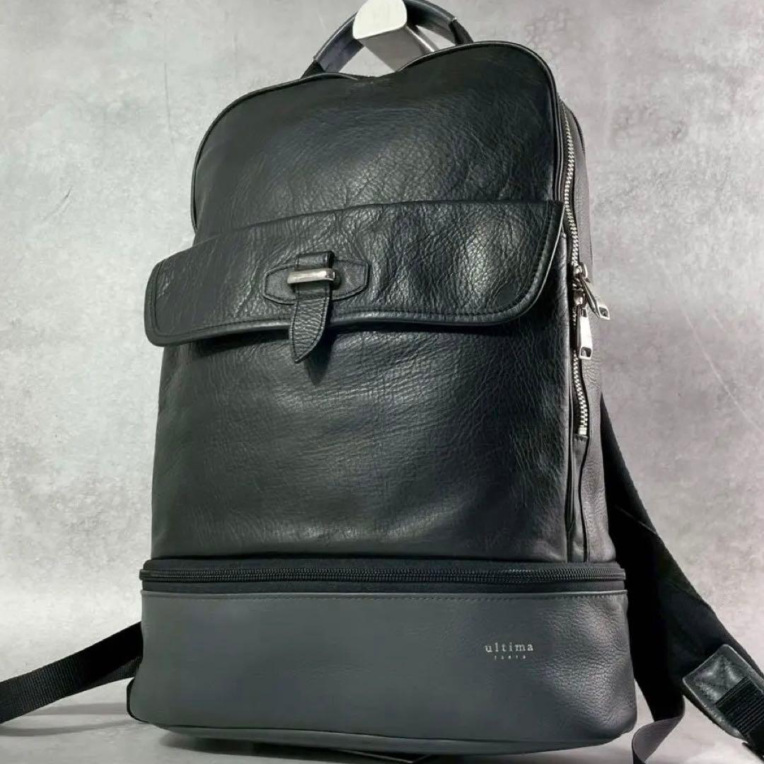 【極美品✨】ultima TOKYO ビジネスリュック オールレザー バイカラー