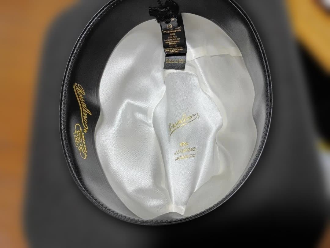 ボルサリーノ　59㎝　中折れウールフェルトハット