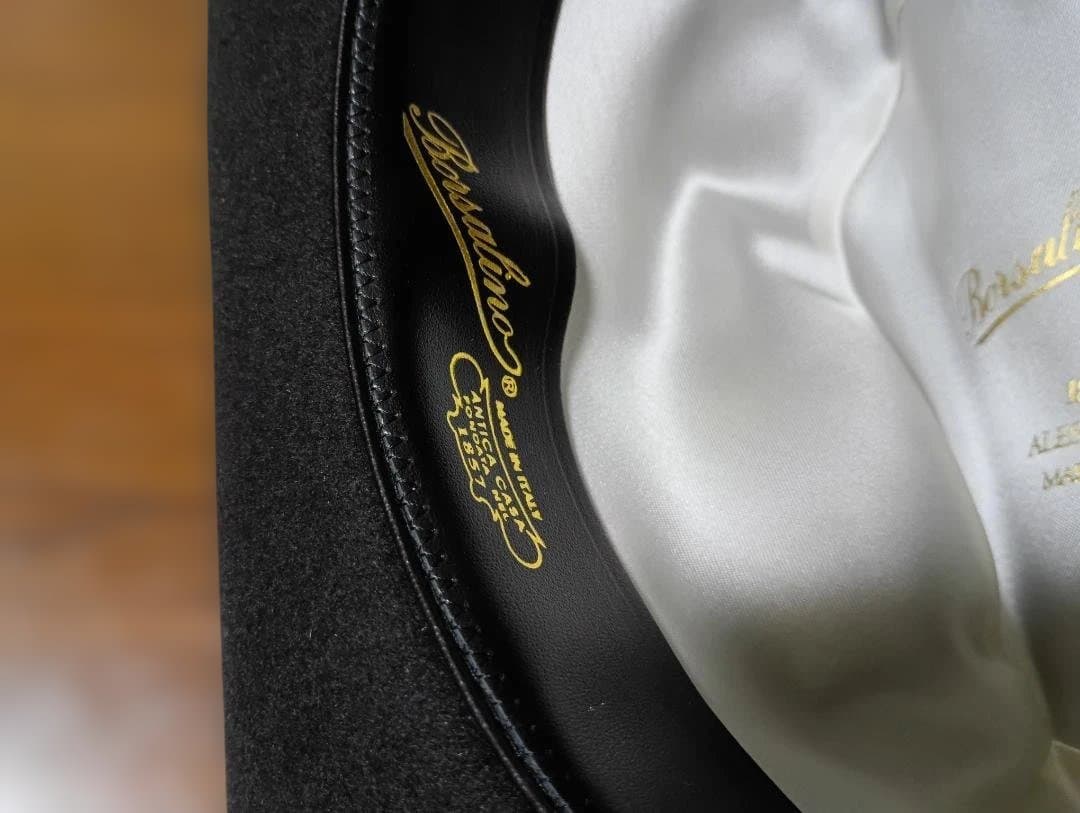 ボルサリーノ　59㎝　中折れウールフェルトハット