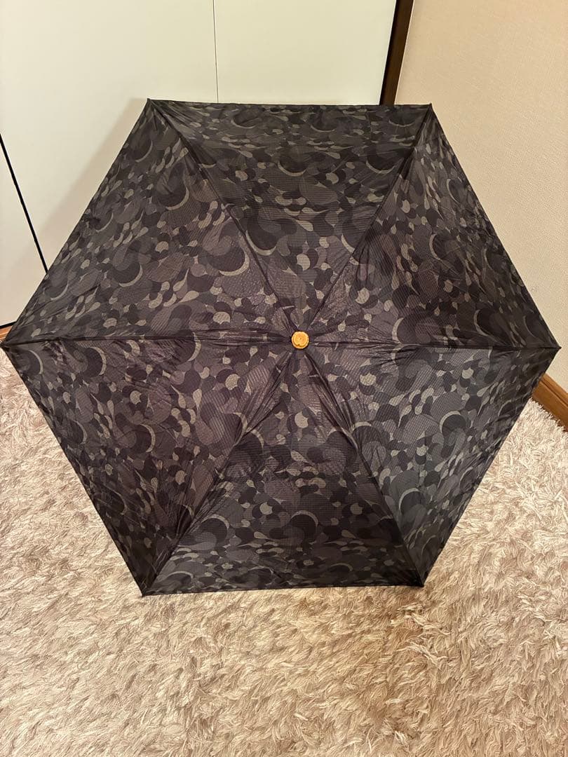 【値下げ】BonBonStore バンブーバングル折りたたみ傘ブラックフラワー