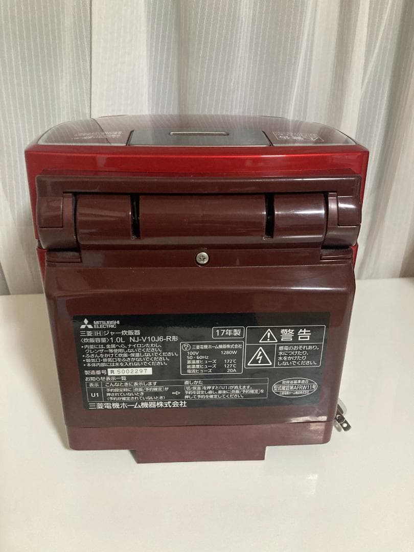★★★美品■５合炊きMITSUBISH電機 　IHジャー炊飯器 NJ-V10J6