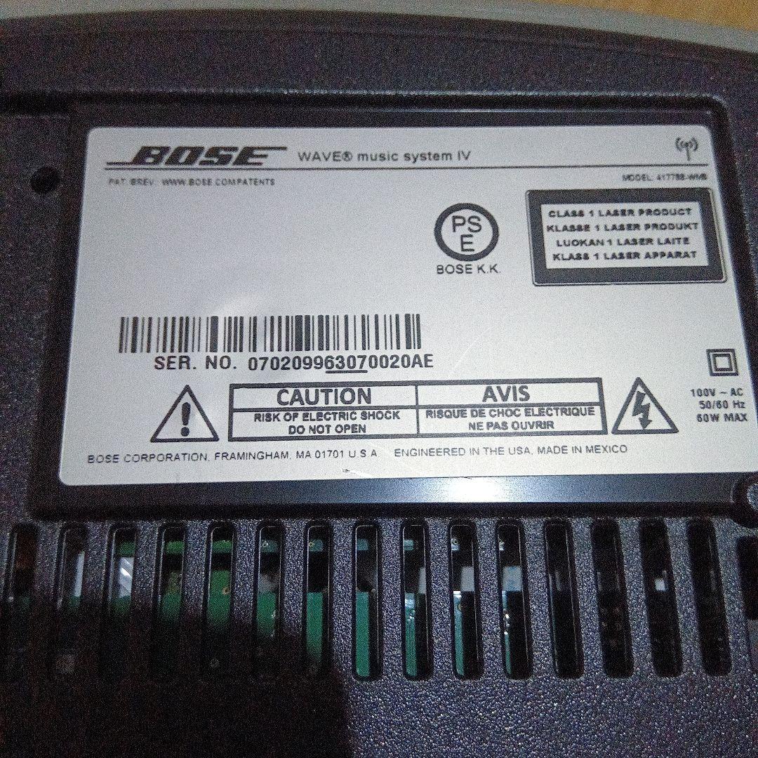 BOSE WAVE music system IV Wi-Fi対応モデル