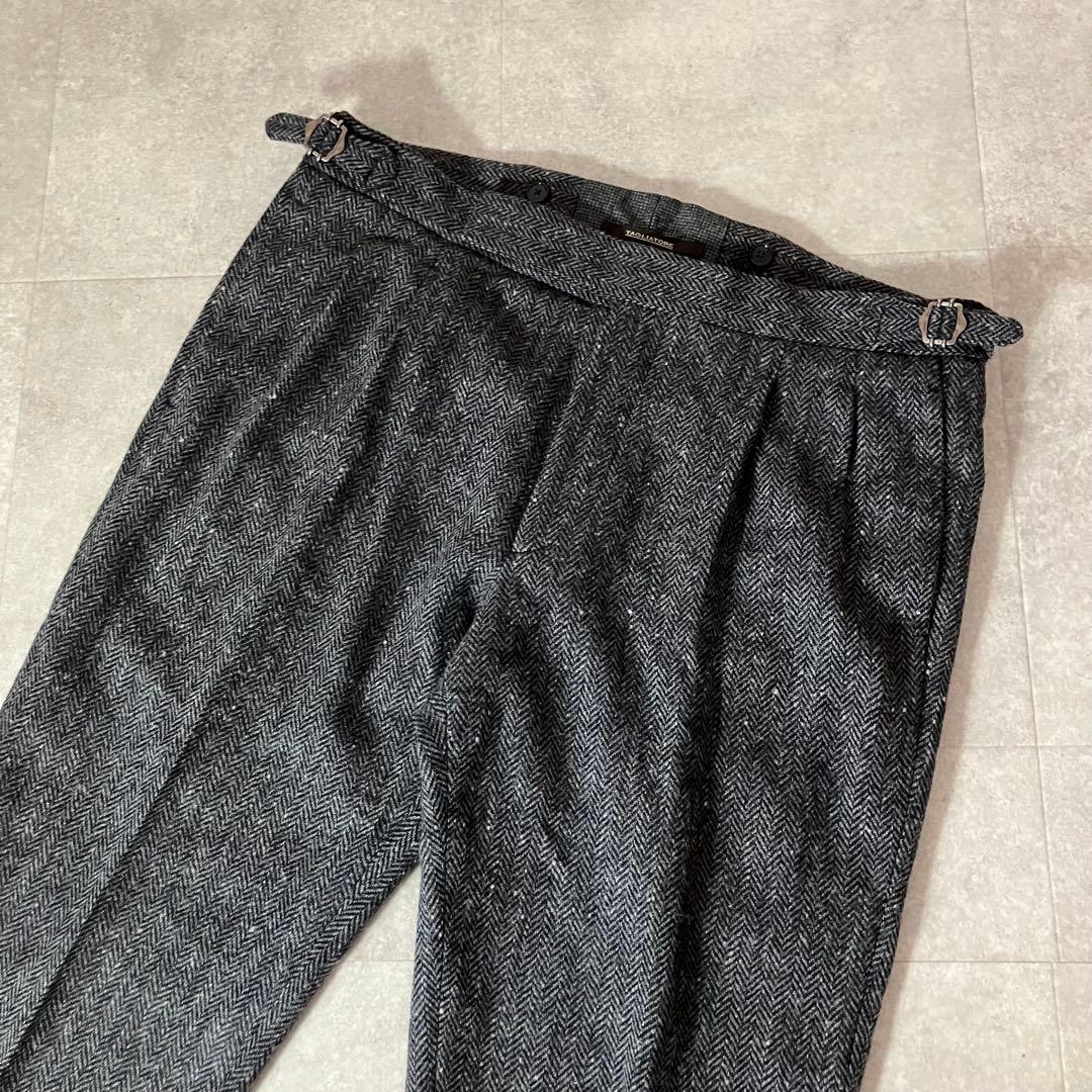 TAGLIATORE P-BRENT ヘリンボーン ウール スラックス/48