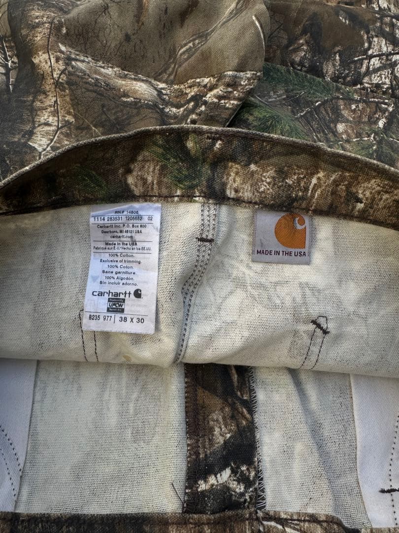 Carhartt Real Tree 迷彩柄 カーゴパンツUSA 38x30