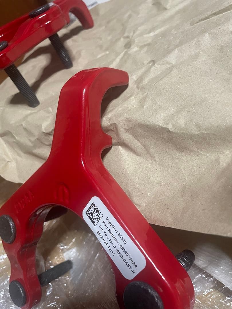 MOPAR Jeep純正 フロントスチールバンパー 牽引フック　ラングラー jl