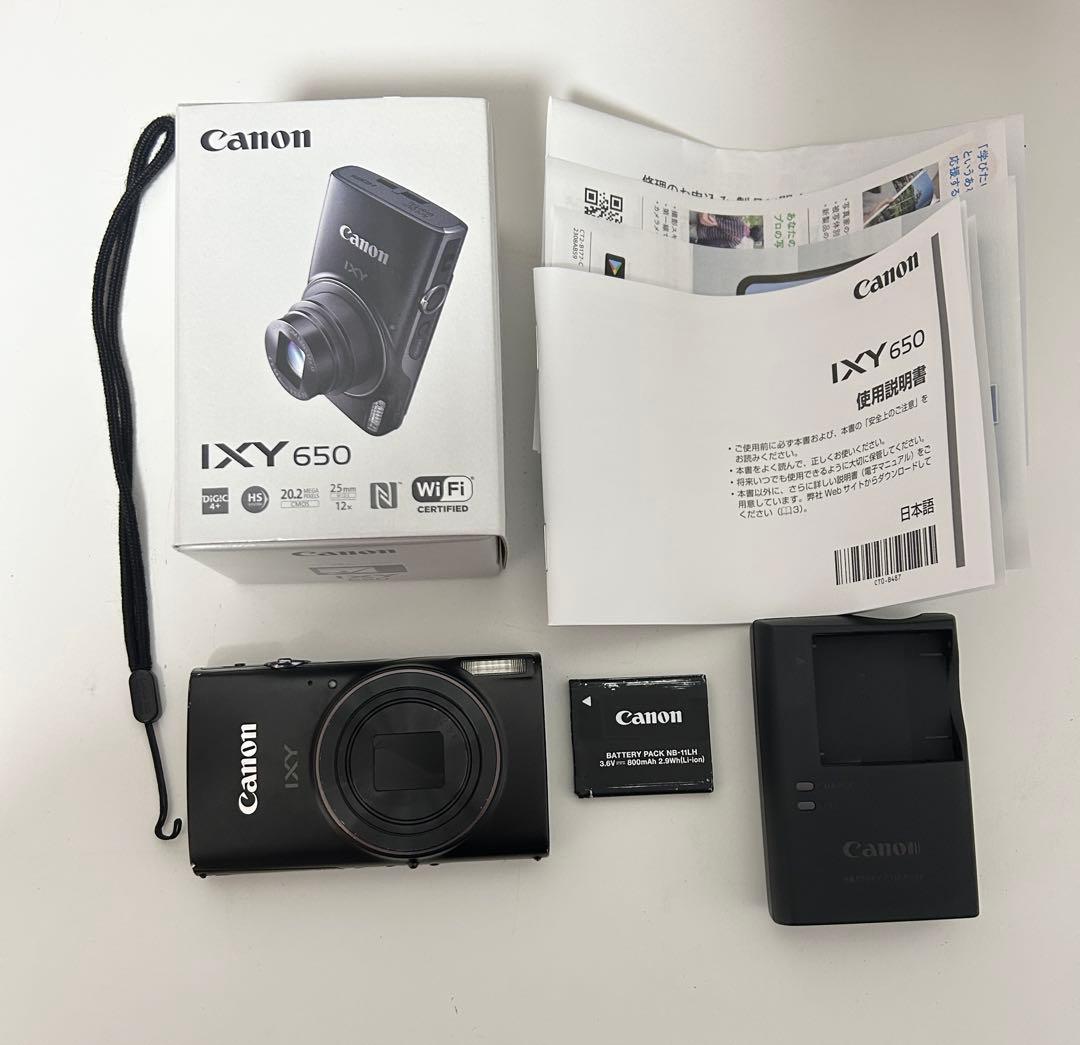 【動作確認済み】Canon IXY650 コンパクトデジタルカメラ ブラック