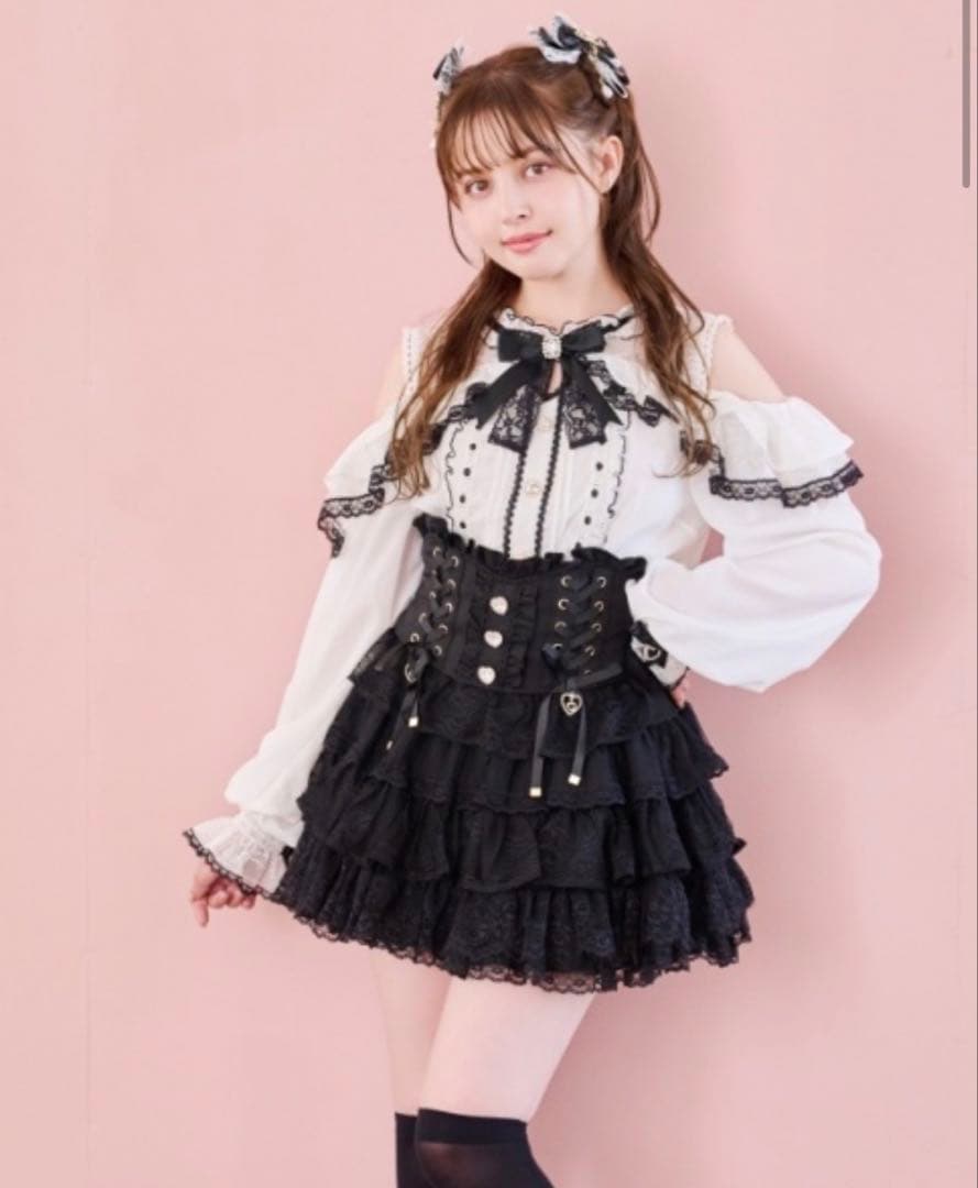 LIZLISA ティアードフリルスカパン