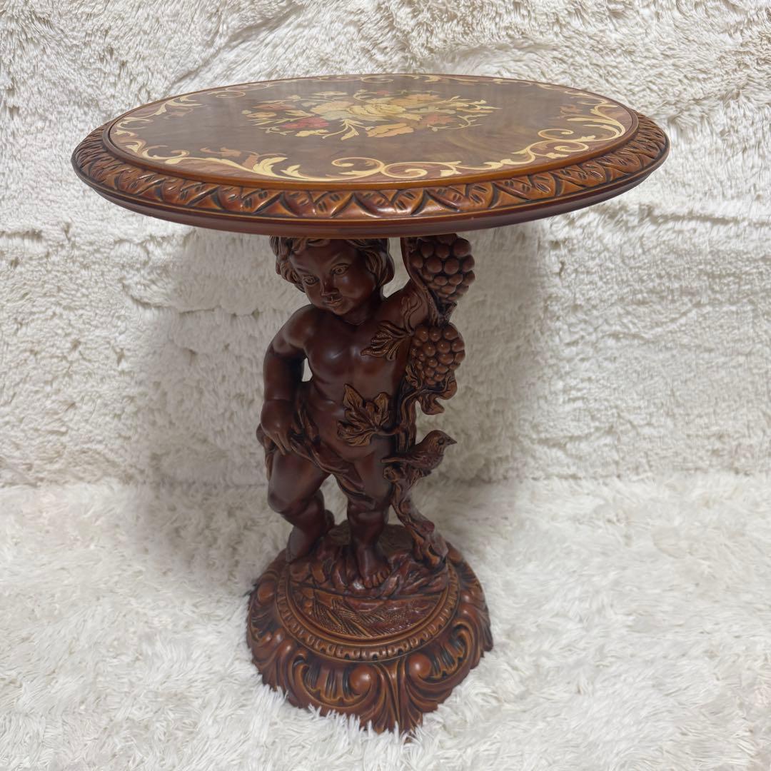 天使のテーブル ロココ調 アンティークテーブル サイドテーブル ①