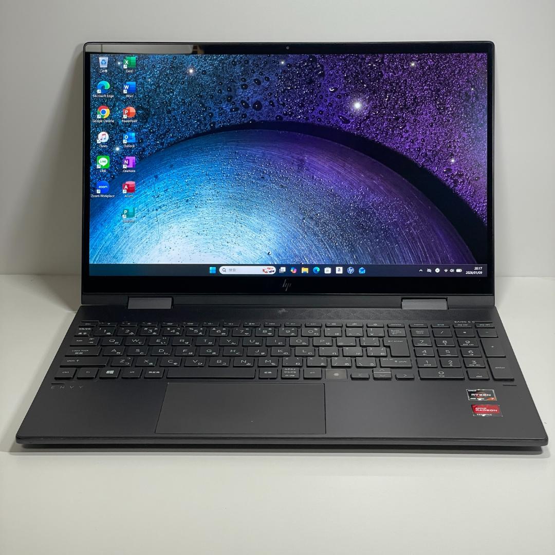 ★美品★ HP ENVY x360 Ryzen7 4700U ノートPC SSD